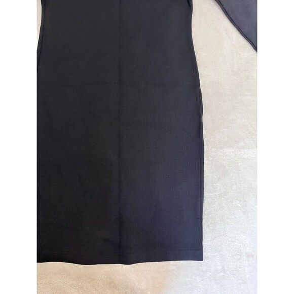 Sonnet James A Play Dress Women's Size XS Black Textured Long Sleeve Stretch - Picture 2 of 10